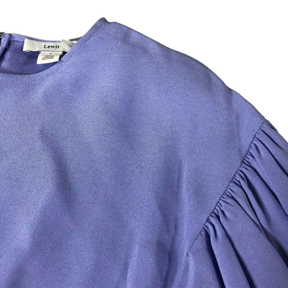 Lewit Statement Flutter Sleeve Blouse Top Women's… - image 4